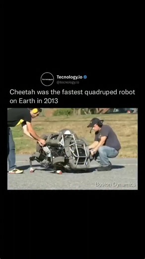 tecnology.io on Instagram: "WildCat is a four-legged robot developed by Boston Dynamics under DARPA’s M3 program. Designed as an untethered evolution of the Cheetah robot, WildCat is built to operate in outdoor environments. While Cheetah once set the record as the fastest legged robot, clocking over 29 mph, WildCat has achieved speeds of up to 16 mph using bounding and galloping gaits. The long-term goal: a robot capable of hitting 50 mph across varied terrain. Via: @bostondynamicsofficial"