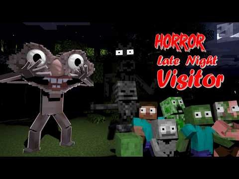 MONSTER SCHOOL HORROR: LATE NIGHT VISITOR - Minecraft Animation 1