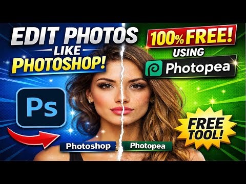 Edit Photos Like Photoshop – 100% FREE Using Photopea! | Easy Photo Editing Without Photoshop