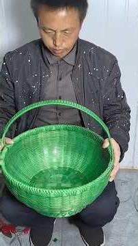 This Handmade Bamboo Basket Is Woven by Hand — No Machines, Just Pure Skill and Patience