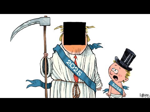 Funny American Political Cartoons | Trump Satire & Humor & Caricature | Daily Comics | December 31