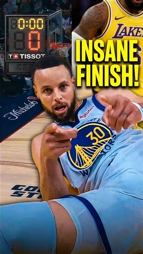 Lakers vs Warriors: You NEED to see this finish 🤯