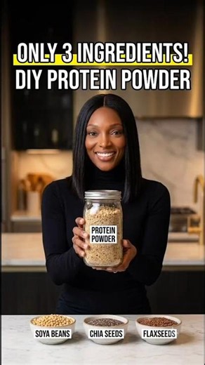 Homemade 3-Ingredient Protein Powder. Simple. Natural. Nutritious.