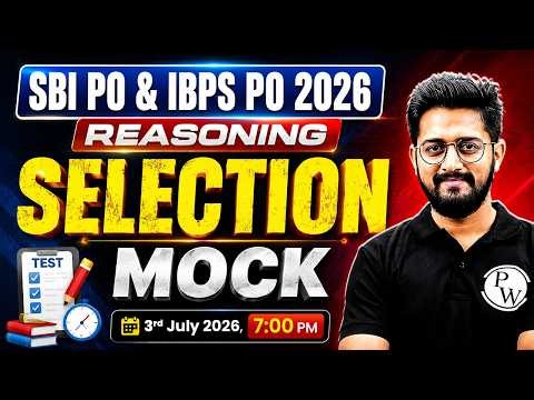 IBPS / SBI PO 2026 | Reasoning Mock Test | Selection Mock -5 | Reasoning by Sachin Sir