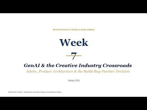 How Adobe Chose to Fight AI Disruption (And What Kodak & Microsoft Teach Us) | MKT2700 Week 7