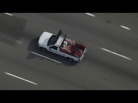 LIVE: LA police chase of stolen truck underway