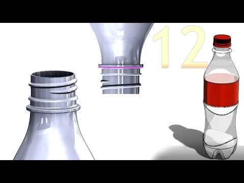 12-Project 57 | Soda Bottle with Cap |: Add Special Thread ( for bottles) #solidworks #tutorial