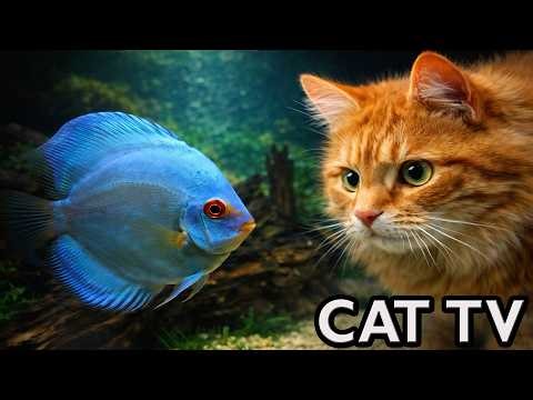 🔴 LIVE Cat TV – Videos for Cats to Watch 🐟 Relaxing Aquarium for Cats (4K No Music)
