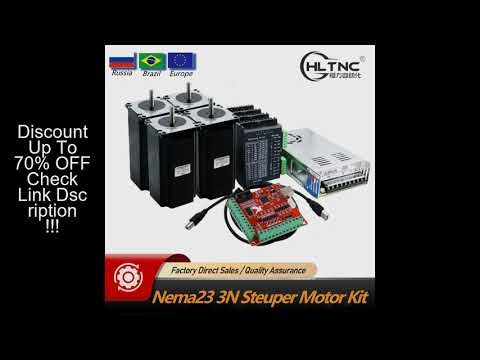 CNC Router Kit 4 Axis Nema23 3N 3A 4.2A Stepper Motor Driver TB6600 DM542 DM556 + USB Mach3 Controll