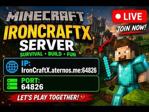 🔴 LIVE NOW! Minecraft Server (Java + Bedrock) | Join Us!