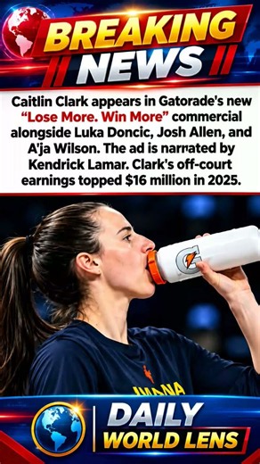 🚨 BREAKING NEWS: Caitlin Clark Stars in Gatorade’s New “Lose More. Win More” Ad with Kendrick Lamar!