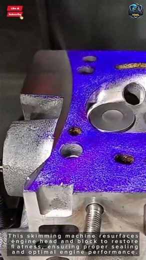Skimming Machine Tool Engine Head Block Precision Surfacing#tool