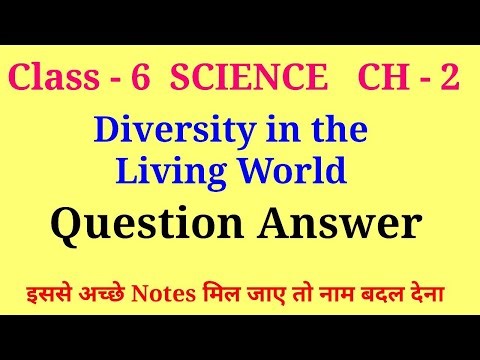 class 6 science chapter 2 question answer | diversity in the living world class 6 questions and answ