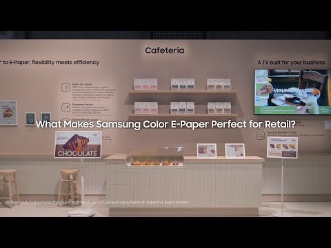 Display What’s Possible | What Makes Samsung Color E-Paper Perfect for Retail?｜Samsung