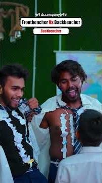 Front bencher vs Back bencher|$ #youtubeshorts #comedy #funny #shorts #trending #fdccompany