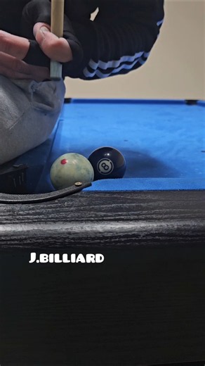 Impossible shot in pool #trickshot #8ball #billiards