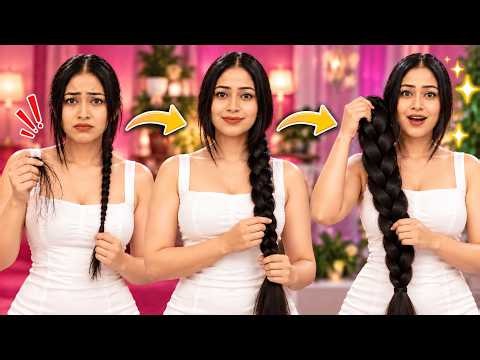 ✋️ STOP Hair Fall & Grow Thicker Hair! Complete Hair Care Routine 🎀🙆‍♀️ Diet, DIY Serum & Blood Test