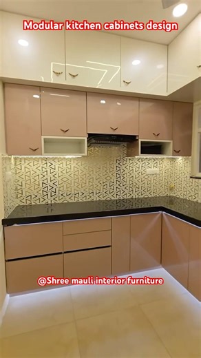 Modular kitchen cabinets design @shreemauliInteriorfurniture #trending #shortsfeed #viral #shorts