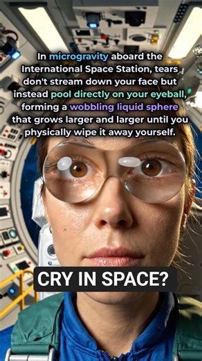 Tears Don't Fall in Space - They Do This Instead