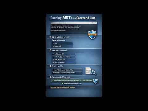 HOW TO RUN MRT TO REMOVE MALWARE IN WINDOWS