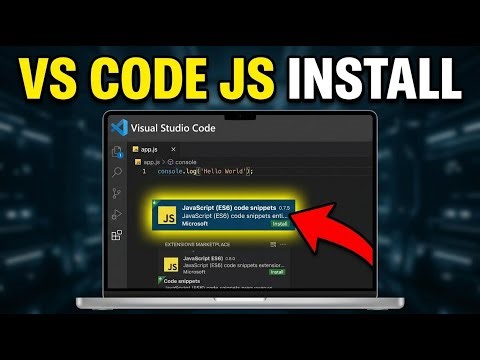 How to install Visual Studio Code for JavaScript on Windows - Easy Tutorial