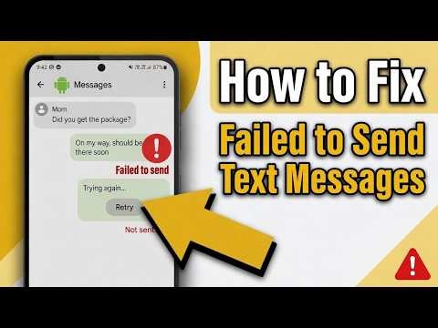 How to Fix Failed to Send Text Messages in Android