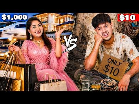 অন্তরা এখন কোটিপতি মেমসাহেব! 😱 | $10 VS $1,000 Dollar Challenge | Rakib Hossain