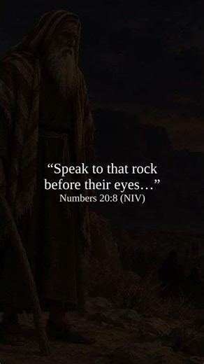 Moses Hit the Rock. Why?
