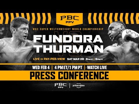 LIVE: Fundora vs Thurman: Press Conference 🥊 | Prime Video