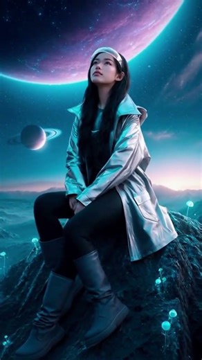 A Girl From Another Planet Appears 🌌