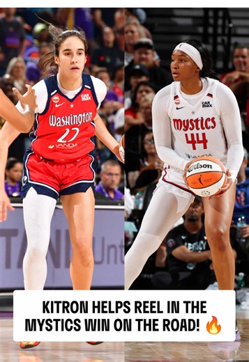 Kitron back at it again 🤩 Sonia Citron and Kiki Iriafen went to work in this dub on the road. In their previous matchup, they helped clinch a playoff berth, and kept the win streak going tonight! Sonia Citron: 19 PTS | 9 AST (career-high) | 3 3PM Kiki Iriafen: 18 PTS | 10 REB #WNBASeason30 #soniacitron #kikiiriafen #washingtonmystics #wnba