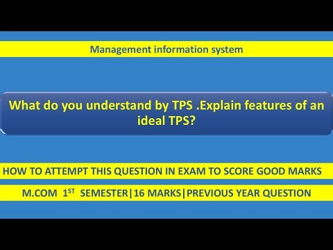 TPS (Transaction Processing System) | Meaning & Features of an Ideal TPS | MIS Explained