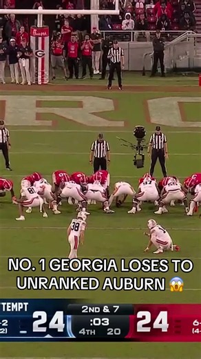 No. 1 Georgia Loses to Unranked Auburn: Game Recap 😱