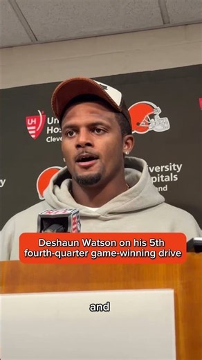 #Browns Deshaun Watson on his 5th fourth-quarter game-winning drive vs. Titans