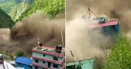 Inondazioni improvvise in Nepal: la furia dell’acqua sommerge case e strade, le immagini