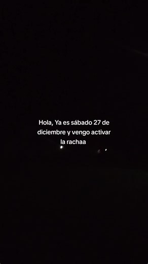 Activa tu Racha este Sábado 27 de Diciembre