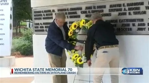 Wichita State University holds remembrance for 1970 football plane crash