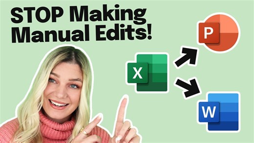 How to make Excel talk to Word & PowerPoint (never manually update data again)