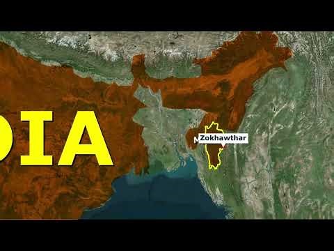 Zokhawthar Free GeoLayer Map Animation