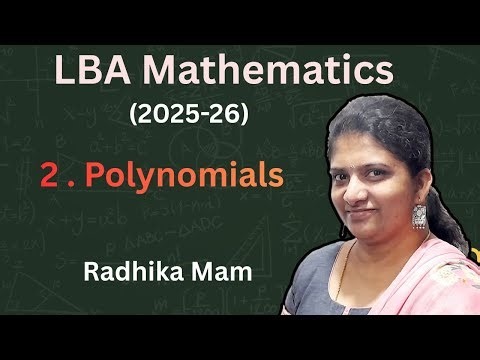 Polynomials LBA | Class 10 | Mathematics