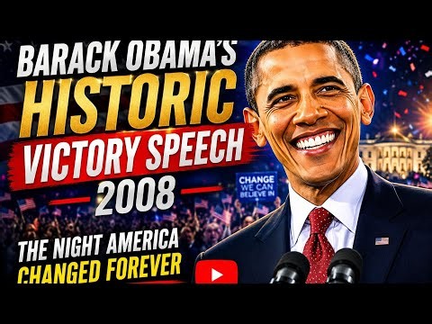Barack Obama’s Historic Victory Speech 2008 | The Night America Changed Forever