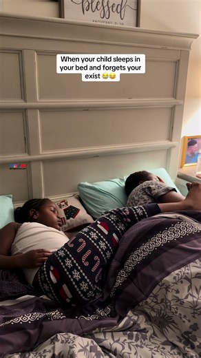 When your child sleeps in your bed and forgets you exist 😂😭#thegracious_jayz #fyp #momlife #foryoupage #funny