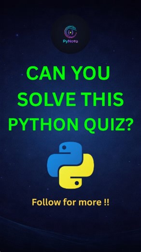 PyNova on Instagram: "String Re-assembly Challenge! Do you know how Python handles sequences? Converting a string to a list and then joining it back together is a common way to "clean" or modify data. But does the end result match the beginning? Test your logic! 🧠 Drop your answer (A, B, C, or D) below! 👇 #PythonProgramming #CodingQuiz #LearnToCode #PythonTips #LogicPuzzle"