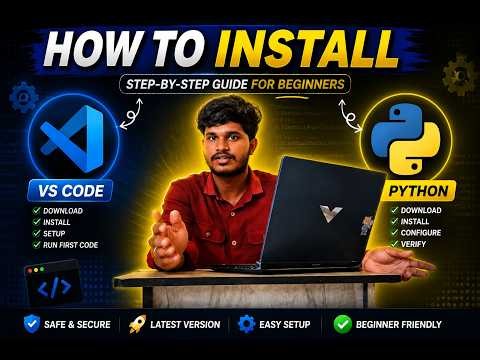How to Install Python & VS Code | Complete Setup Guide for Beginners (2026)|Tamil| #python#vscode