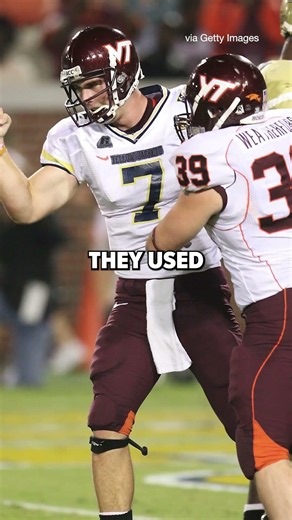 The hand-drawn swoosh is wild 💀 #cfb #virginiatech