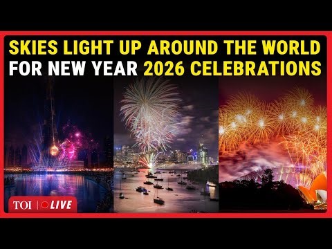New Year Celebrations 2026 LIVE | Fireworks And Celebrations Around The World | UAE | Qatar | UK