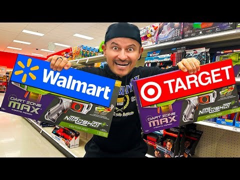 NERF GUN SHOPPING: Walmart vs Target!