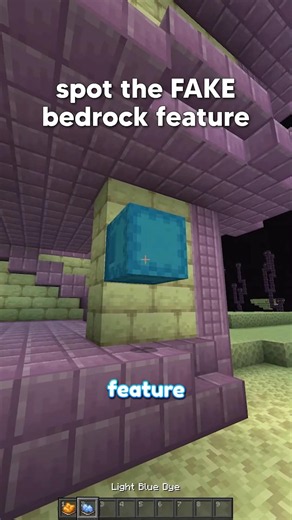 guess the fake bedrock feature
