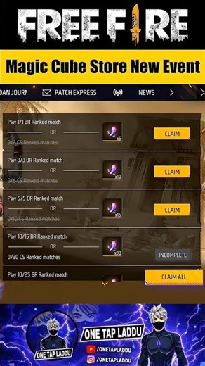 FREE Magic Cube New Event & Magic Cube Store Biggest Update Free Fire