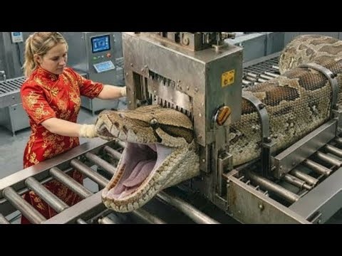 Inside a Smart Factory That Turns Snakes Into Multiple Market Products | How Snakes are process.